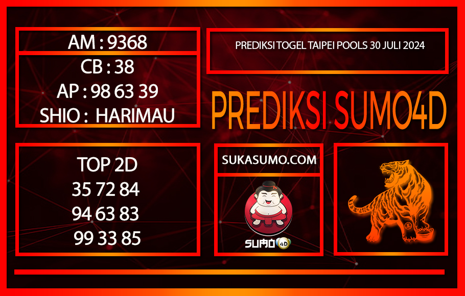 PREDIKSI TOGEL TAIPEIPOOLS 30/JULI/2024