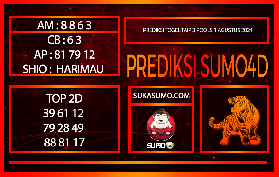 PREDIKSI TOGEL TAIPEI POOLS1/AGUSTUS/2024