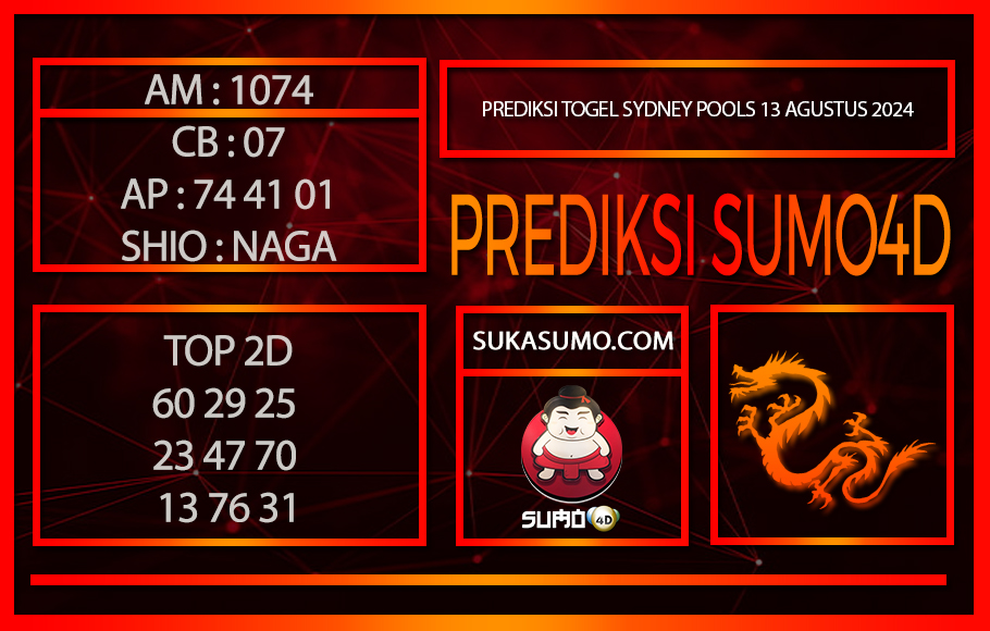 PREDIKSI TOGEL SYDNEY POOLS/13/AGUSTUS/2024