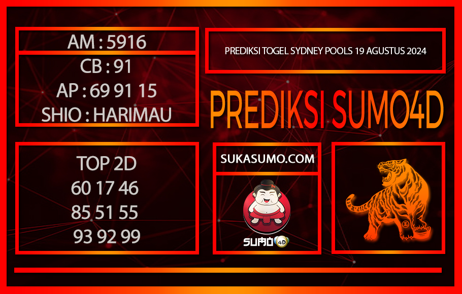 PREDIKSI TOGEL SYDNEY POOLS19/AGUSTUS/2024