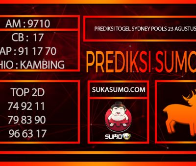 PREDIKSI TOGEL SYDNEY POOLS/23/AGUSTUS/2024