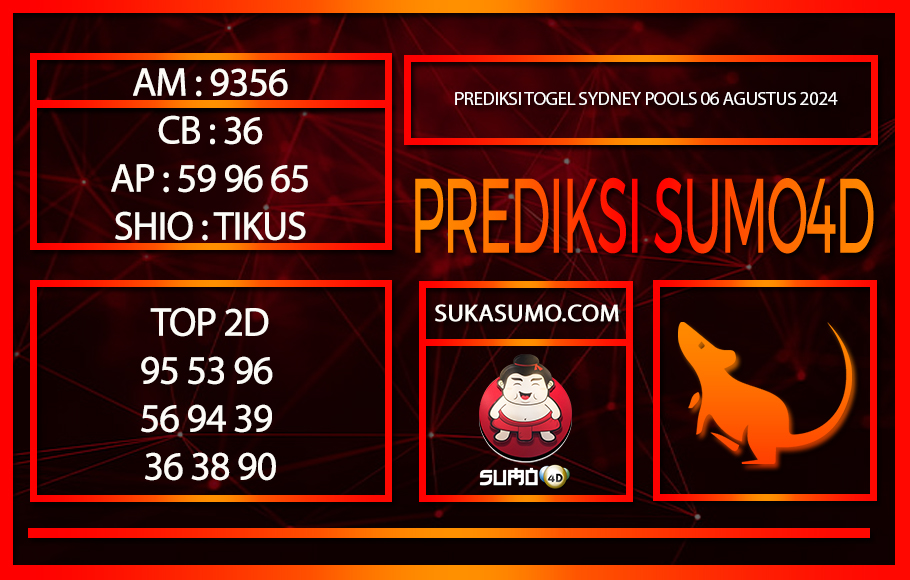 PREDIKSI TOGEL SYDNEY POOLS/06/AGUSTUS/2024