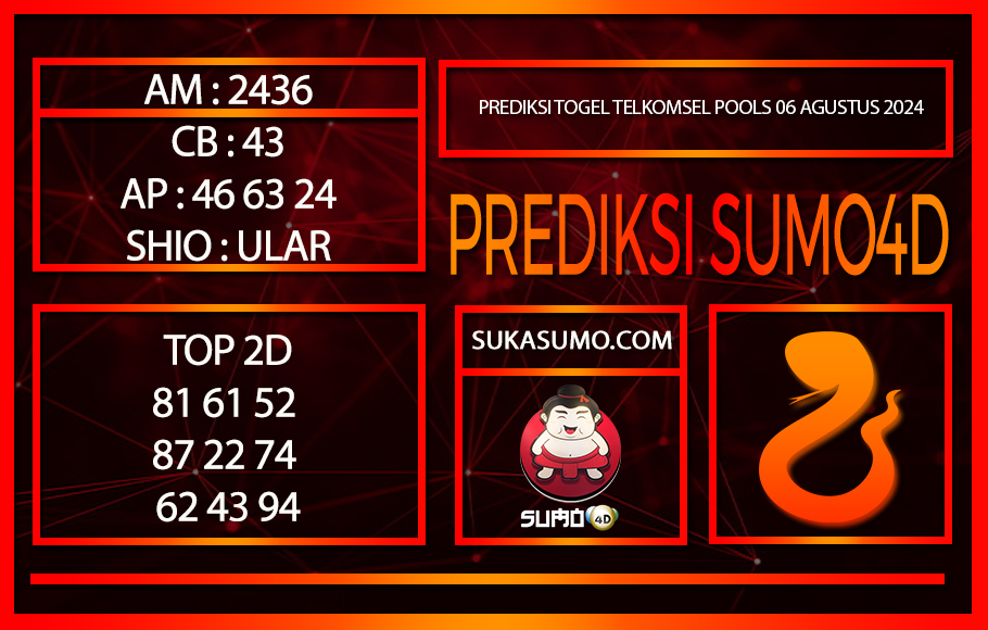 PREDIKSI TOGEL TELKOMSEL POOLS/06/AGUSTUS/2024