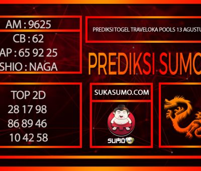 PREDIKSI TOGEL TRAVELOKA POOLS/13/AGUSTUS/2024