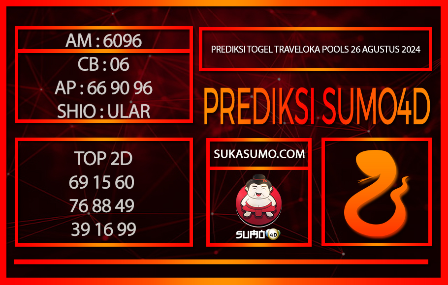 PREDIKSI TOGEL TRAVELOKA POOLS26/AGUSTUS/2024