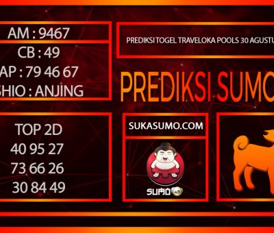 PREDIKSI TOGEL TRAVELOKA POOLS30/AGUSTUS/2024