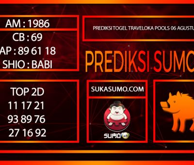 PREDIKSI TOGEL TRAVELOKA POOLS/06/AGUSTUS/2024