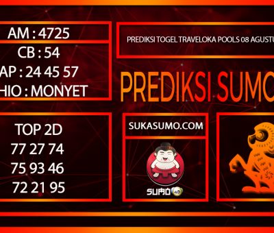 PREDIKSI TOGEL TRAVELOKA POOLS/08/AGUSTUS/2024