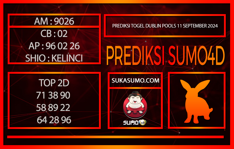 PREDIKSI TOGEL DUBLIN POOLS11/SEPTEMBER/2024