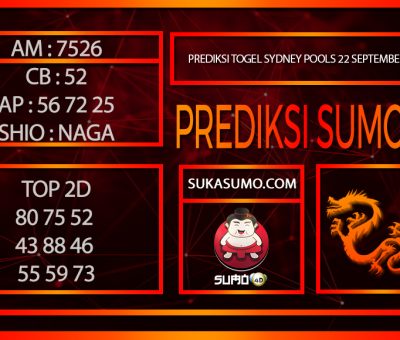 PREDIKSI TOGEL SYDNEY POOLS/22/SEPTEMBER/2024