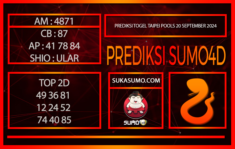 PREDIKSI TOGEL TAIPEI POOLS/20/SEPTEMBER/2024