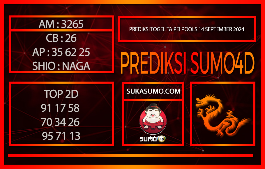 PREDIKSI TOGEL TAIPEI POOLS/14/SEPTEMBER/2024