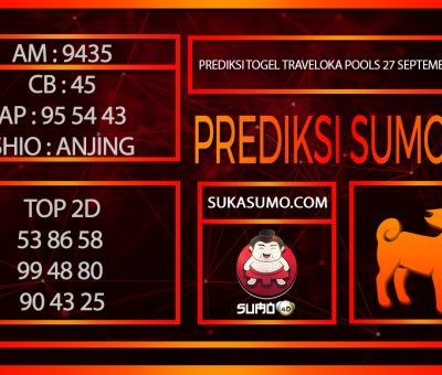 PREDIKSI TOGEL TRAVELOKA POOLS/27/SEPTEMBER/2024