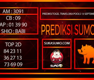 PREDIKSI TOGEL TRAVELOKA POOLS/13/SEPTEMBER/2024