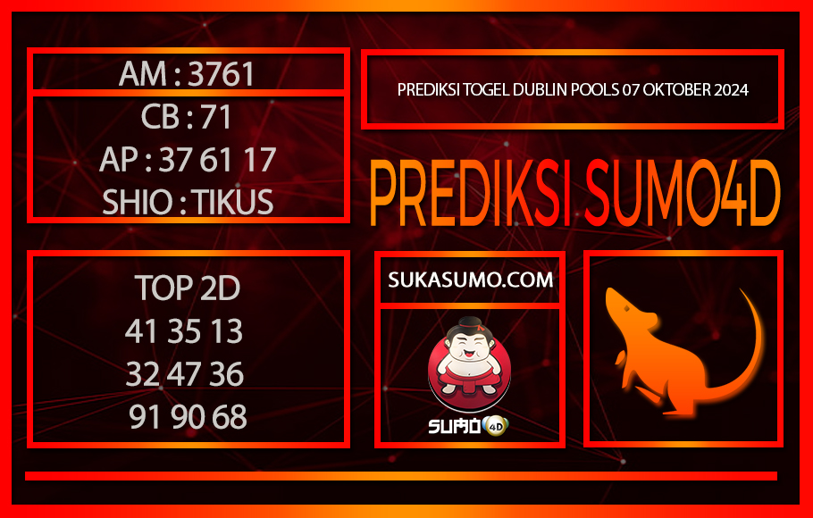 PREDIKSI TOGEL DUBLIN POOLS/07/OKTOBER/2024