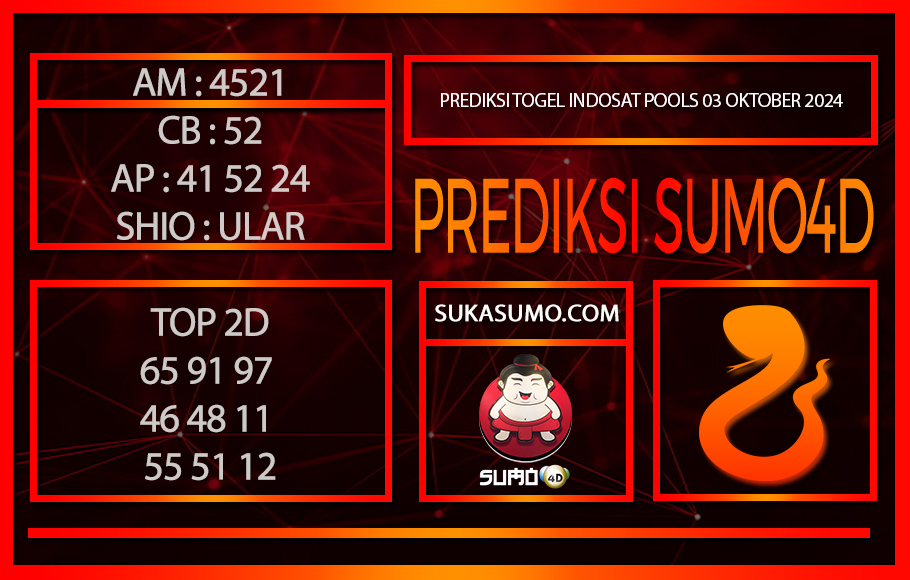 PREDIKSI TOGEL INDOSAT POOLS/03/OKTOBER/2024