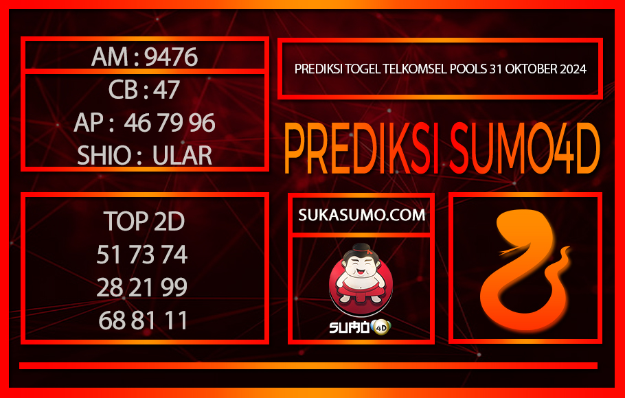 PREDIKSI TOGEL TELKOMSEL POOLS/31/OKTOBER/2024