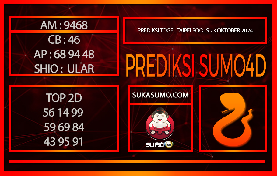 PREDIKSI TOGEL TAIPEI POOLS/23/OKTOBER/2024