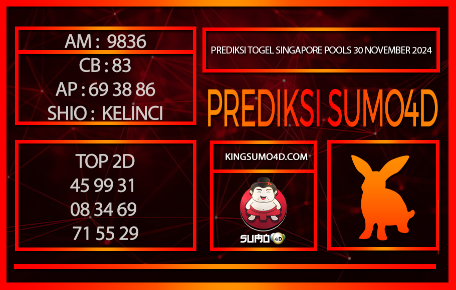 PREDIKSI TOGEL SINGAPORE POOLS/30/NOVEMBER/2024