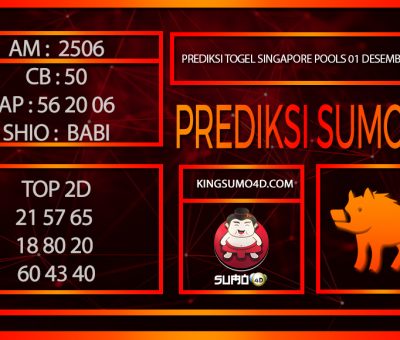 PREDIKSI TOGEL SINGAPORE POOLS/01/DESEMBER/2024