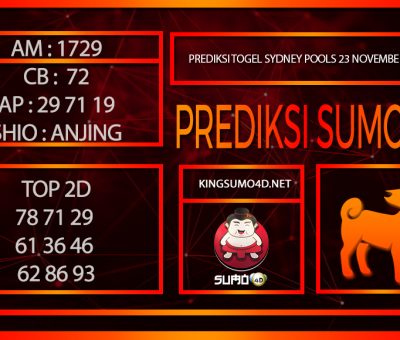 PREDIKSI TOGEL SYDNEY POOLS/23/NOVEMBER/2024