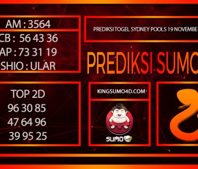 PREDIKSI TOGEL SYDNEY POOLS/19/NOVEMBER/2024