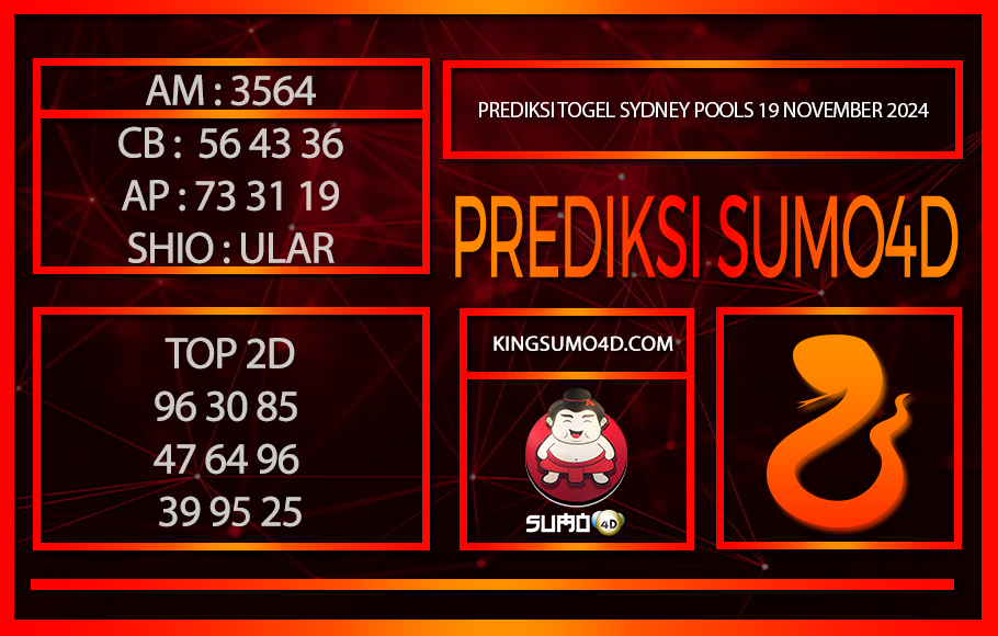 PREDIKSI TOGEL SYDNEY POOLS/19/NOVEMBER/2024