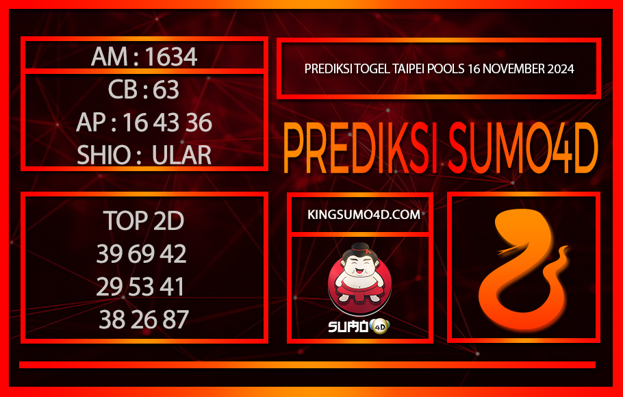 PREDIKSI TOGEL TAIPEI POOLS/16/NOVEMBER/2024