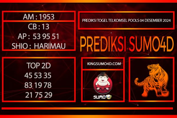 PREDIKSI TOGEL TELKOMSEL POOLS/04/DESEMBER/2024